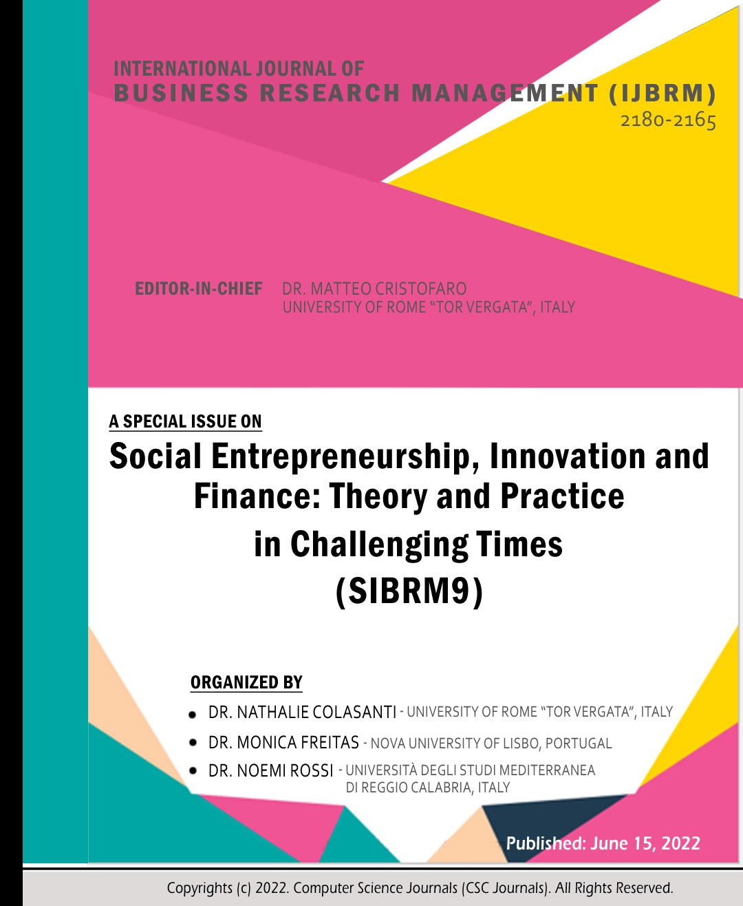 Social Entrepreneurship, Innovation and Finance: Theory and Practice in Challenging Times (SIBRM9)